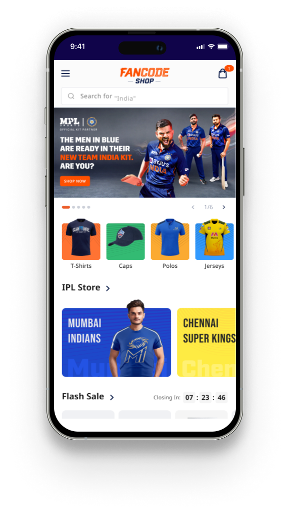 FanCode Shop home