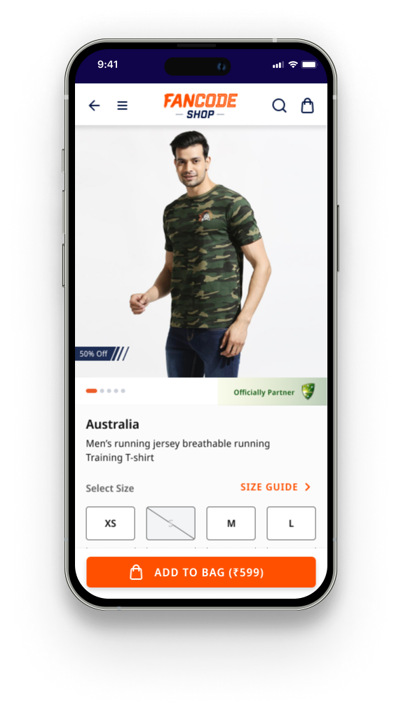 Jersey product page